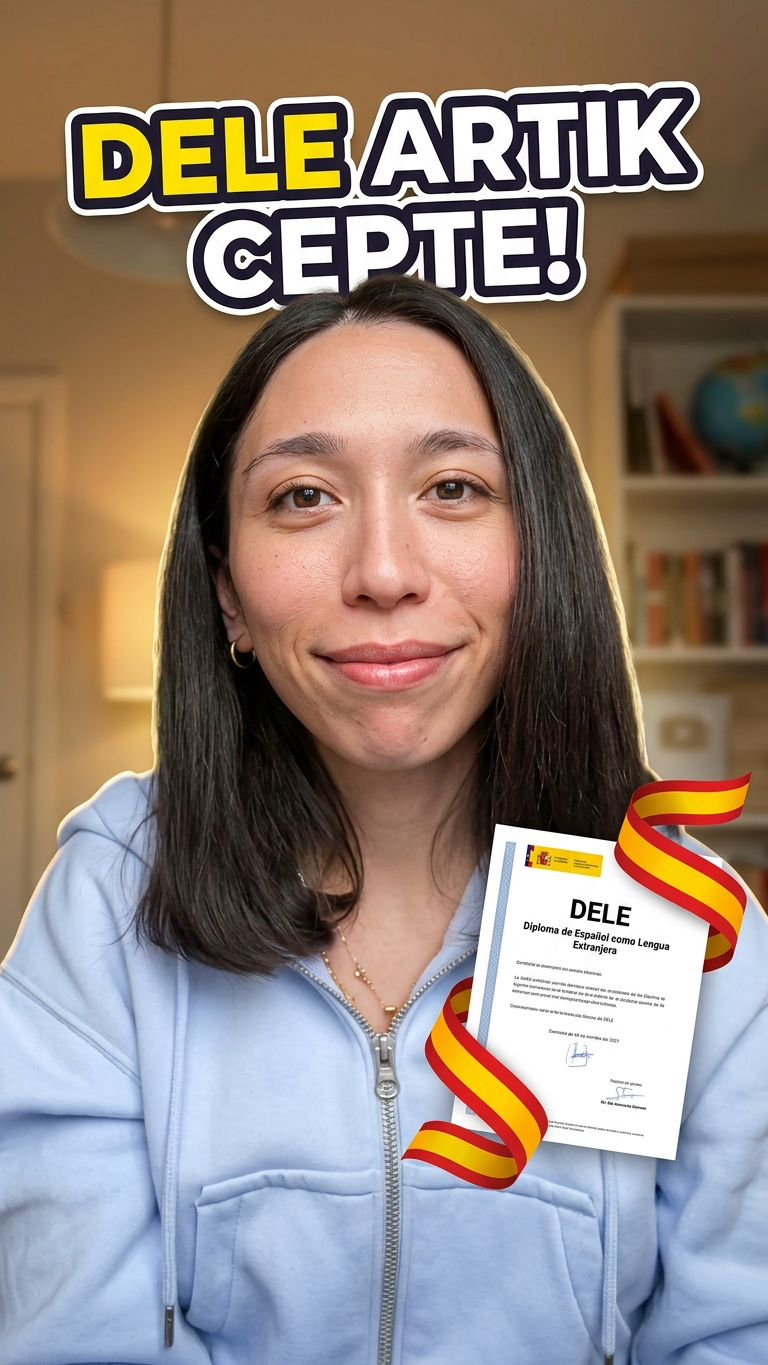 Simge DELE öğrenci deneyimi video kapağı